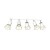 Lampa sufitowa DANTE White/Gold 5x mini GU10 MLP7253 Milagro