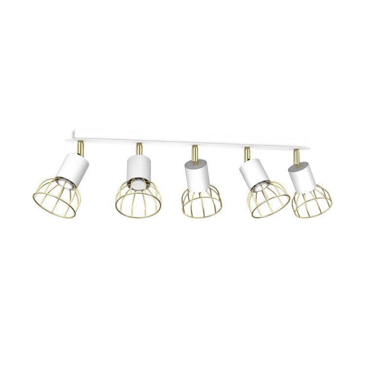Lampa sufitowa DANTE White/Gold 5x mini GU10 MLP7253 Milagro