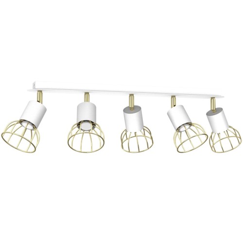 Lampa sufitowa DANTE White/Gold 5x mini GU10 MLP7253 Milagro
