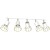 Lampa sufitowa DANTE White/Gold 5x mini GU10 MLP7253 Milagro