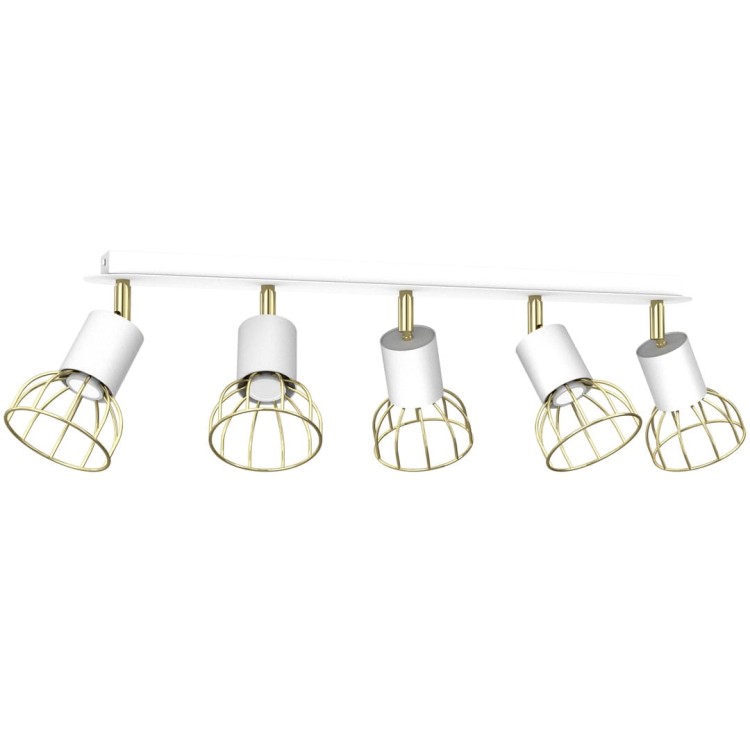 Lampa sufitowa DANTE White/Gold 5x mini GU10 MLP7253 Milagro