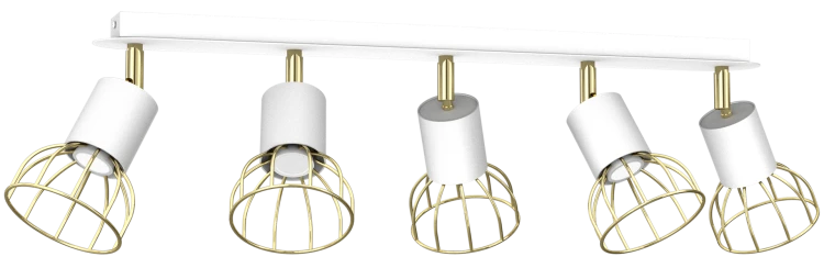 Lampa sufitowa DANTE White/Gold 5x mini GU10 MLP7253 Milagro