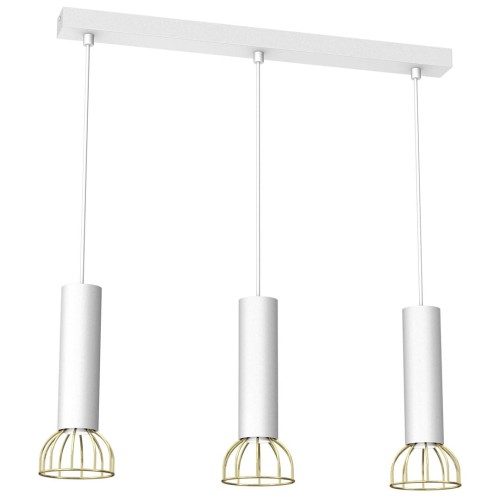 Lampa wisząca DANTE White/Gold 3x mini GU10 MLP7255 Milagro