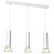 Lampa wisząca DANTE White/Gold 3x mini GU10 MLP7255 Milagro