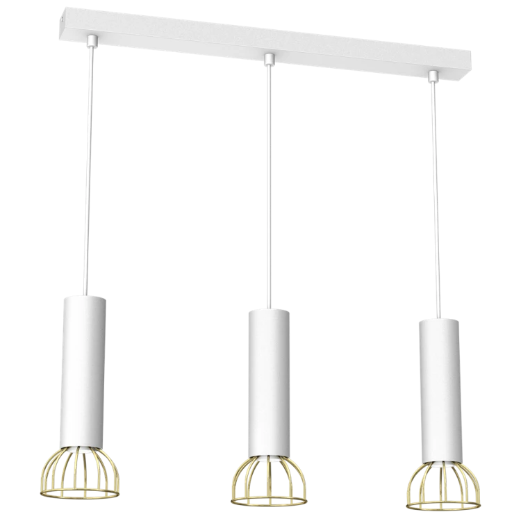 Lampa wisząca DANTE White/Gold 3x mini GU10 MLP7255 Milagro