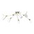 Lampa sufitowa IRIS White/Gold 6x mini GU10 MLP7274 Milagro