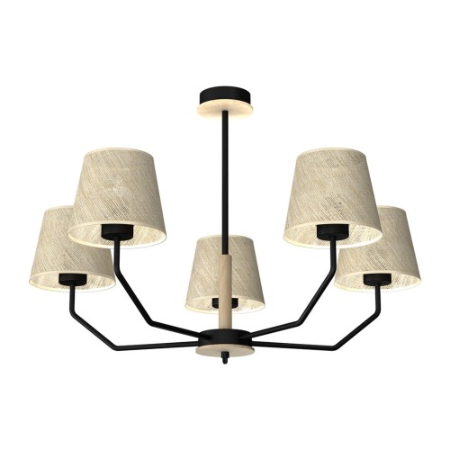 Lampa wisząca ETNA Black 5xE27 MLP7277 Milagro