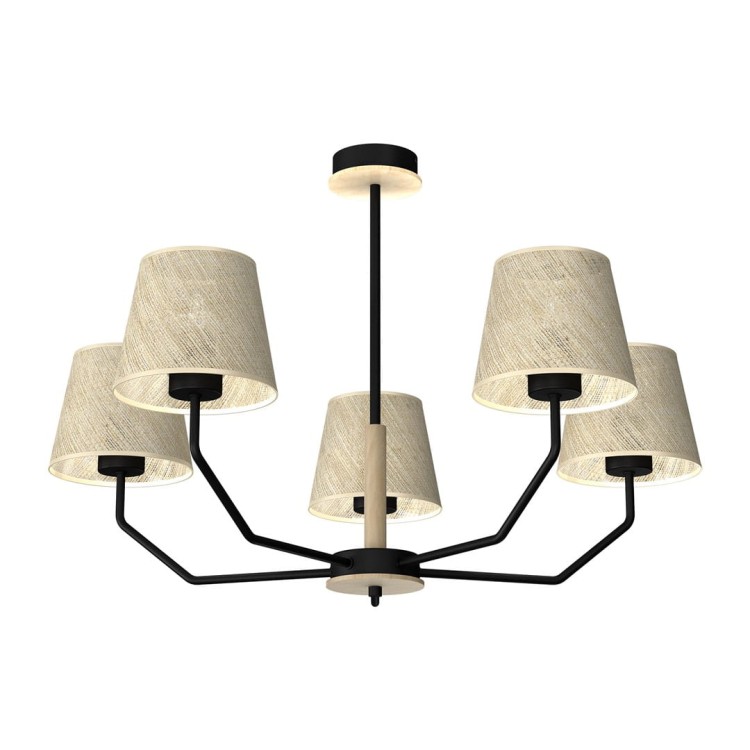 Lampa wisząca ETNA Black 5xE27 MLP7277 Milagro