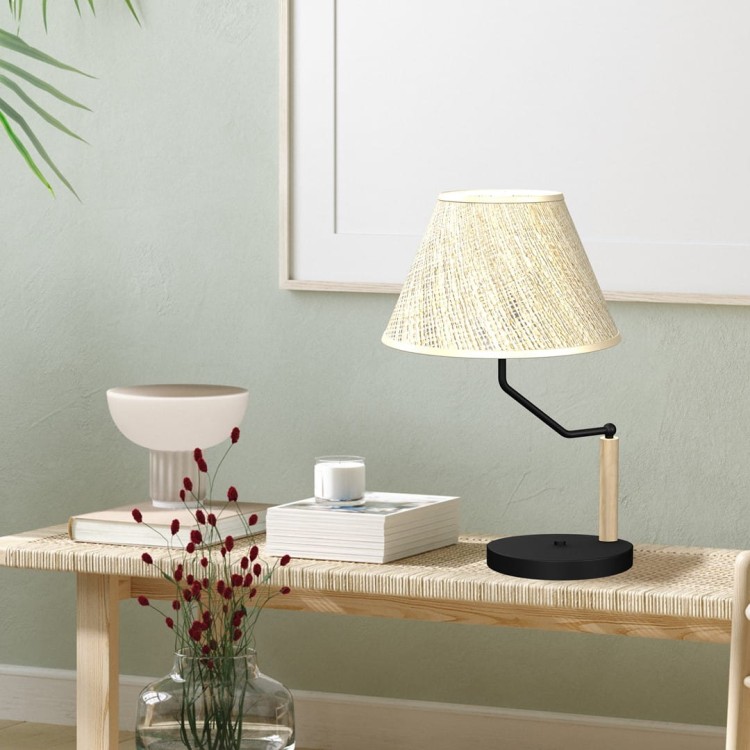 Lampka stołowa ETNA Black 1xE27 MLP7278 Milagro