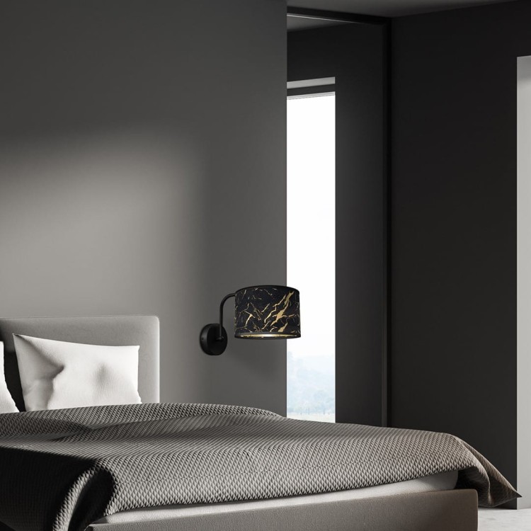 Kinkiet SENSO Black/Gold 1xE27 MLP7290 Milagro