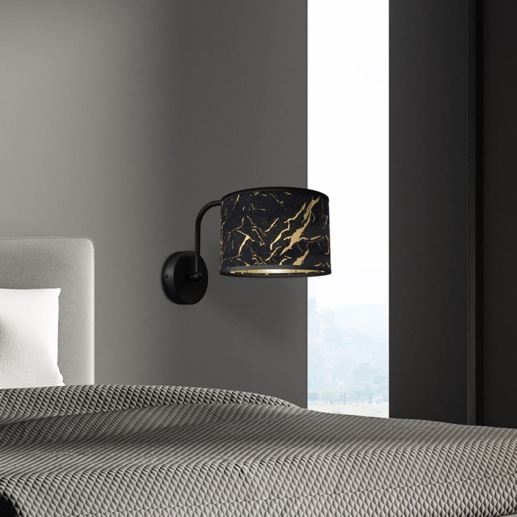 Kinkiet SENSO Black/Gold 1xE27 MLP7290 Milagro