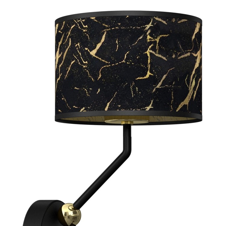 Kinkiet SENSO Black/Gold 1xE27 + 1x mini GU10 MLP7291 Milagro