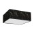 Lampa sufitowa SENSO Black/Gold kwadrat 3xE27 MLP7293 Milagro