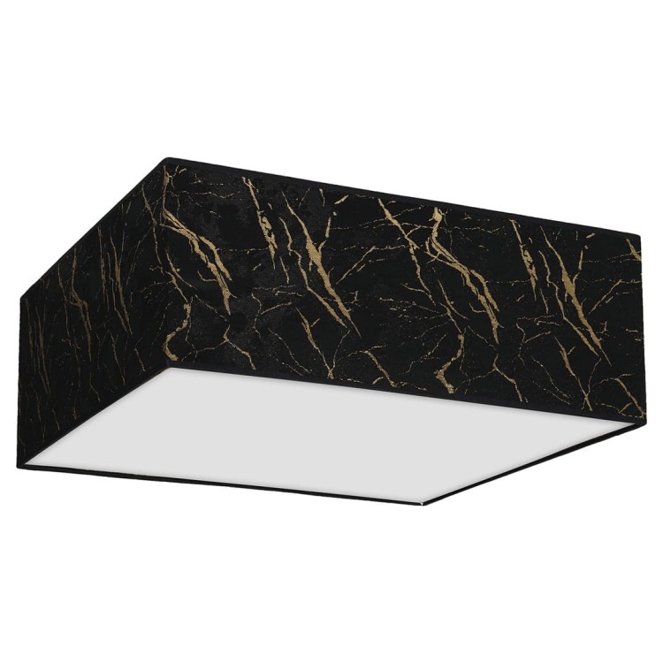 Lampa sufitowa SENSO Black/Gold kwadrat 3xE27 MLP7293 Milagro