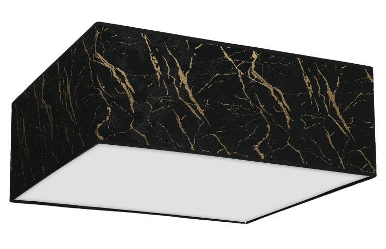 Lampa sufitowa SENSO Black/Gold kwadrat 3xE27 MLP7293 Milagro