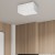 Lampa sufitowa SENSO White/Gold kwadrat 2xE27 MLP7303 Milagro