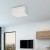 Lampa sufitowa SENSO White/Gold kwadrat 2xE27 MLP7303 Milagro