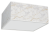 Lampa sufitowa SENSO White/Gold kwadrat 2xE27 MLP7303 Milagro