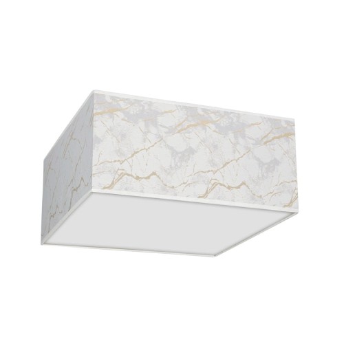 Lampa sufitowa SENSO White/Gold kwadrat 3xE27 MLP7304 Milagro