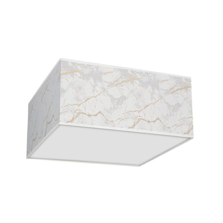 Lampa sufitowa SENSO White/Gold kwadrat 3xE27 MLP7304 Milagro