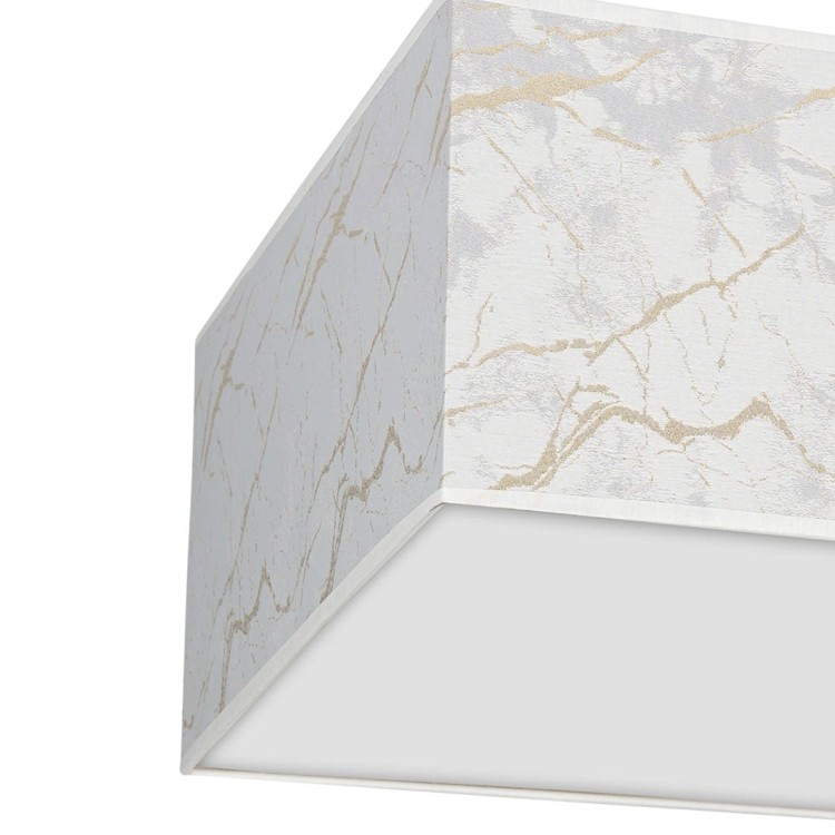 Lampa sufitowa SENSO White/Gold kwadrat 3xE27 MLP7304 Milagro