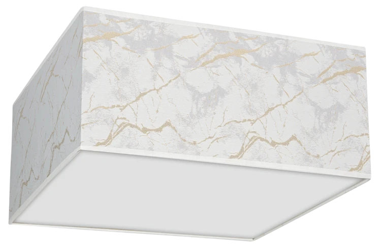 Lampa sufitowa SENSO White/Gold kwadrat 3xE27 MLP7304 Milagro