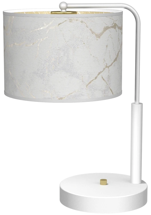 Lampka nocna SENSO White/Gold 1xE27 MLP7310 Milagro