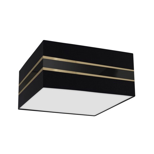 Lampa sufitowa Kwadrat ULTIMO BLACK 2xE27 MLP7336 Milagro