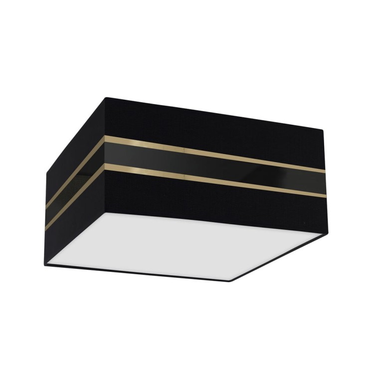 Lampa sufitowa Kwadrat ULTIMO BLACK 2xE27 MLP7336 Milagro