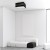 Lampa sufitowa Kwadrat ULTIMO BLACK 2xE27 MLP7336 Milagro