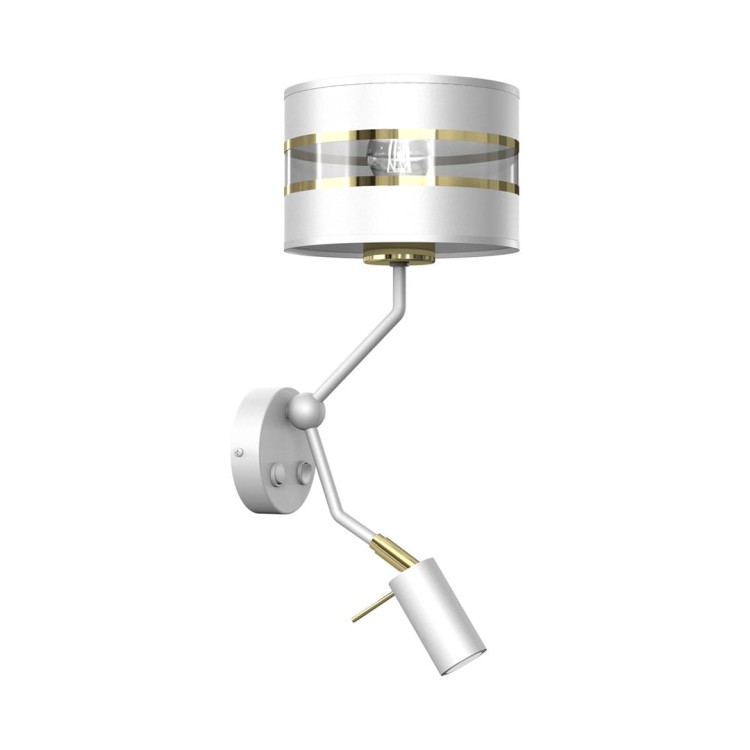 Kinkiet ULTIMO WHITE 1xE27 1x mini GU10 MLP7346 Milagro