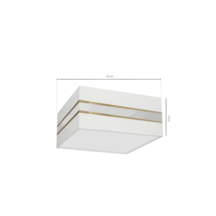 Lampa sufitowa Kwadrat ULTIMO WHITE 2xE27 MLP7347 Milagro