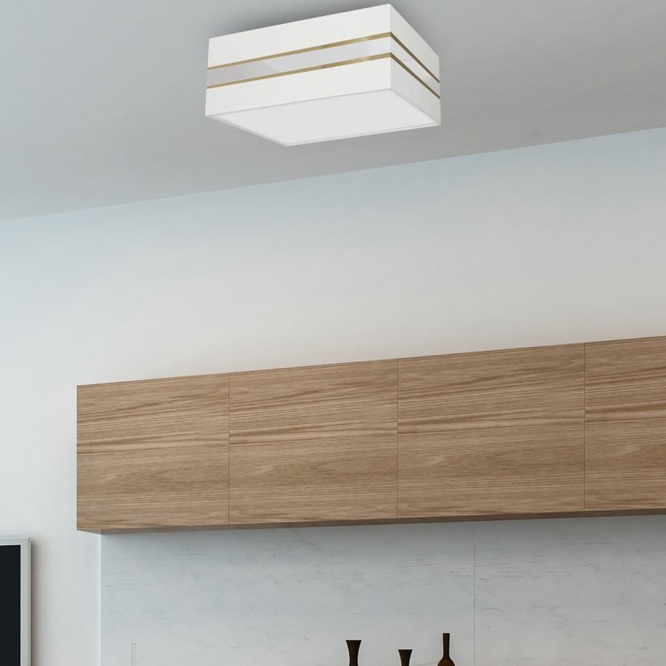 Lampa sufitowa Kwadrat ULTIMO WHITE 3xE27 MLP7348 Milagro