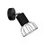 Kinkiet DANTE BLACK/SILVER 1x mini GU10 MLP7356 Milagro