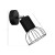 Kinkiet DANTE BLACK/SILVER 1x mini GU10 MLP7356 Milagro