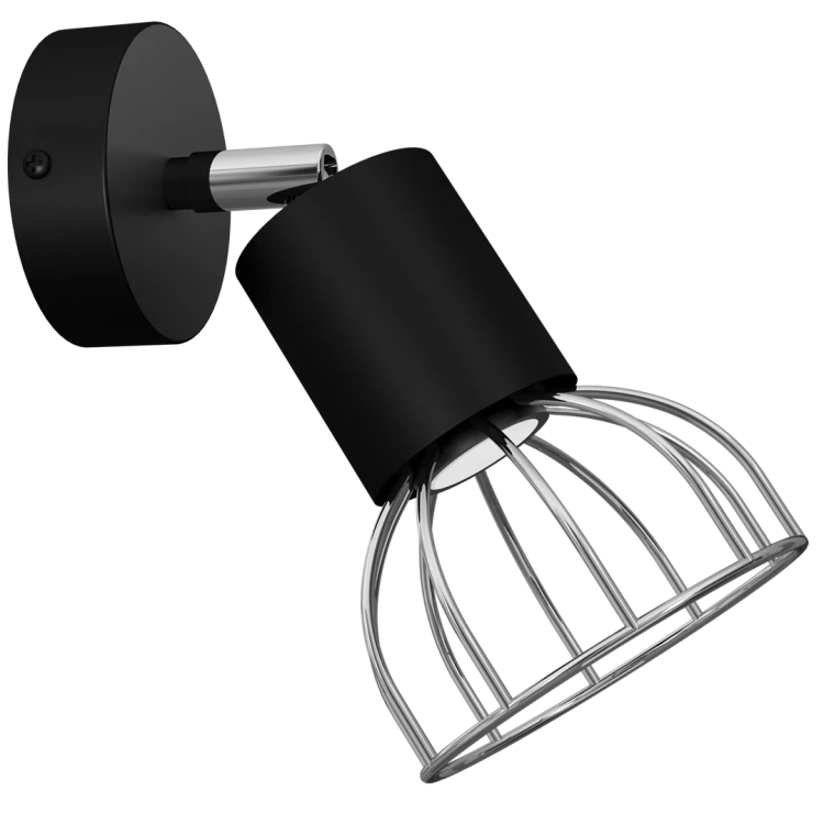 Kinkiet DANTE BLACK/SILVER 1x mini GU10 MLP7356 Milagro