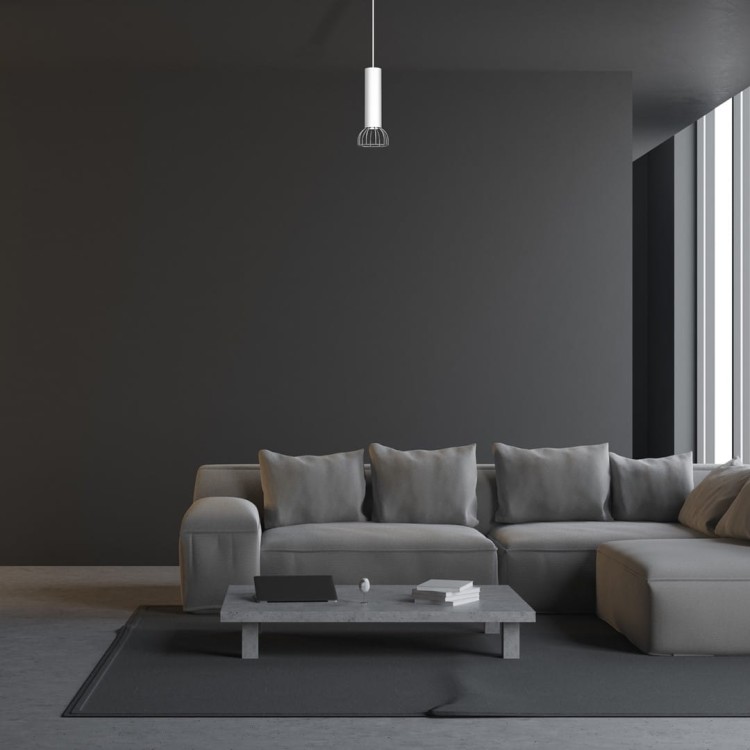 Lampa Wisząca DANTE SILVER 1x mini GU10 MLP7365 Milagro