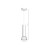 Lampa Wisząca DANTE SILVER 1x mini GU10 MLP7365 Milagro