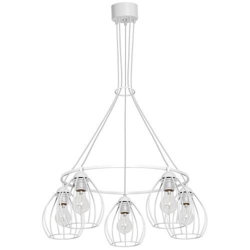 Lampa Wisząca DON WHITE 5xE27 MLP744 Milagro