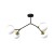 Lampa sufitowa JOY BLACK / GOLD 4xE14 MLP7461 Milagro