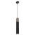 Lampa wisząca SOLO SAWN BLACK / PATINATED WOOD 1x mini GU10 MLP7469 Milagro