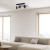 Lampa sufitowa SOLO SAWN BLACK / PATINATED WOOD 3x mini GU10 MLP7473 Milagro