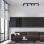 Lampa sufitowa SOLO SAWN BLACK / PATINATED WOOD 5x mini GU10 MLP7474 Milagro