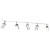 Lampa sufitowa SOLO SAWN WHITE / PATINATED WOOD 5x mini GU10 MLP7480 Milagro