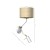 Kinkiet MARSHALL WHITE / RATTAN 1xE27 + 1x mini GU10 MLP7483 Milagro