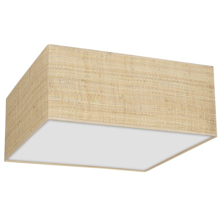 Lampa sufitowa MARSHALL WHITE / RATTAN 3xE27 MLP7485 Milagro