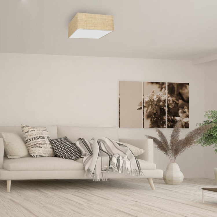 Lampa sufitowa MARSHALL WHITE / RATTAN 3xE27 MLP7485 Milagro