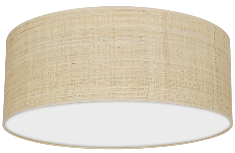 Lampa sufitowa MARSHALL WHITE / RATTAN 2xE27 O40cm MLP7487 Milagro