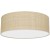 Lampa sufitowa MARSHALL WHITE / RATTAN 3xE27 O50cm MLP7488 Milagro