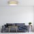 Lampa sufitowa MARSHALL WHITE / RATTAN 3xE27 O50cm MLP7488 Milagro